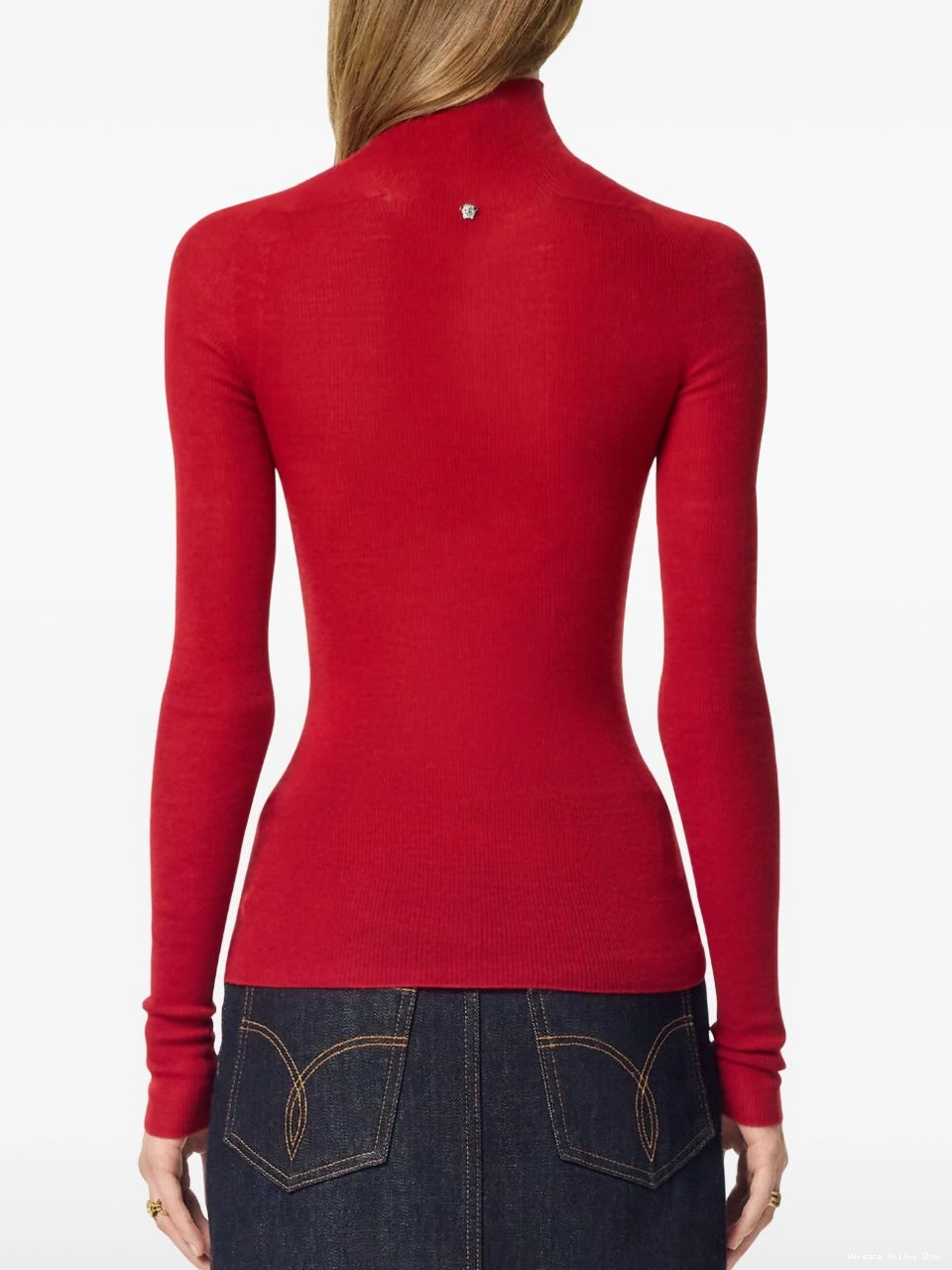 Affordable wool Women ribbed-knit top Versace 0805
